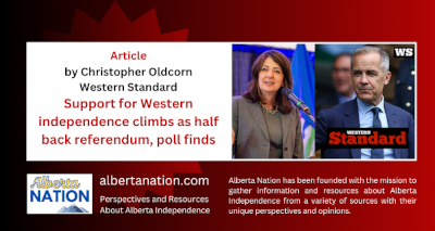 Article | Christopher Oldcorn | Western Standard | Support for Western independence climbs as half back referendum, poll findsArticle | Christopher Oldcorn | Western Standard | Support for Western independence climbs as half back referendum, poll finds