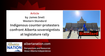 Article | James Snell | Western Standard| Indigenous counter-protesters confront Alberta sovereigntists at legislature rally