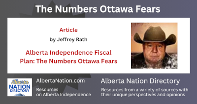 Jeffery Rath | Alberta Independence Fiscal Plan: The Numbers Ottawa FearsJeffery Rath | Alberta Independence Fiscal Plan: The Numbers Ottawa Fears