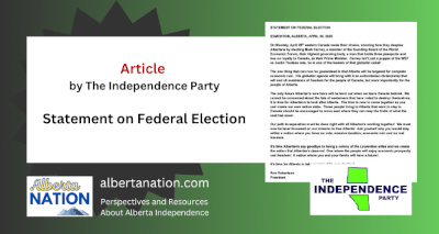 Article | The Independence Party | Statement on Federal Election