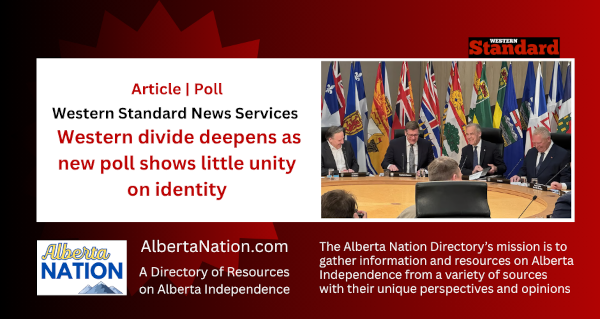 Article | Western Standard News Services | Western divide deepens as new poll shows little unity on identity
