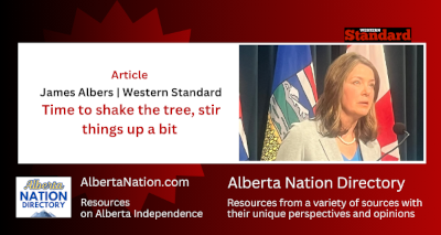 Article | by James Albers | Western Standard Guest Columnist  | Time to shake the tree, stir things up a bit