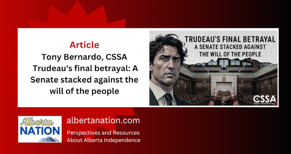 Article | Tony Bernardo CSSA | Trudeau's final betrayal
