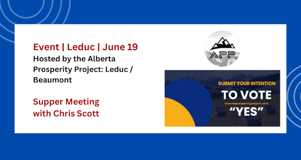 Event | Leduc Chapter: Supper Meeting with Chris Scott | June 19