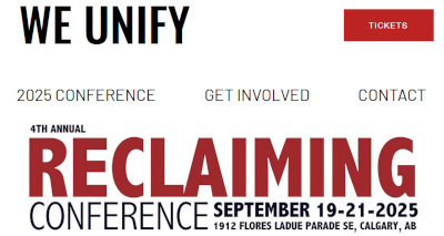 Event | Hosted by We Unify | Reclaiming Conference | Sept 19 to 21