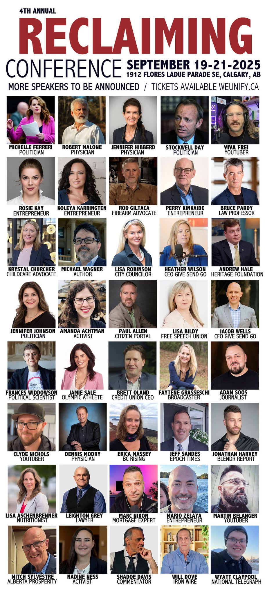 Event | Hosted by We Unify | Reclaiming Conference | Sept 19 to 21