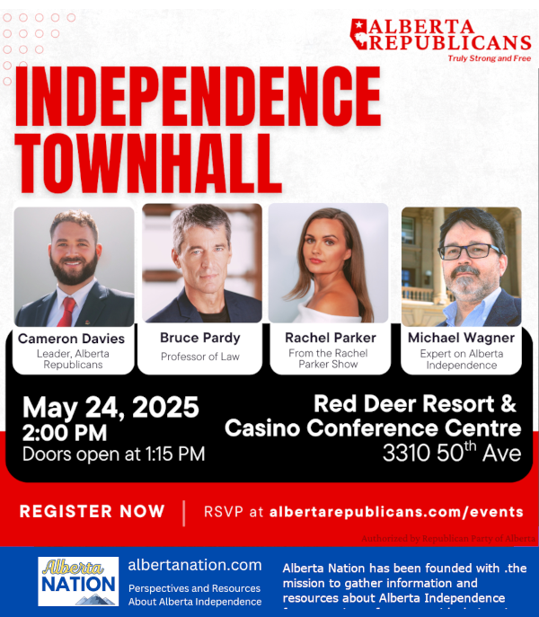 Event | Hosted by the Republican Party of Alberta | Independence Townhall | Red Deer | May 24