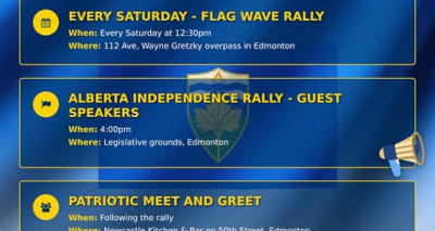 Event Rallies | October 25 | Edmonton - 2 locations | Alberta Sovereignty Now Organized by Jason Laface | Alberta Sovereignty Now