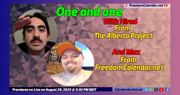 Livestream Interview | One and one with Hirad from The Alberta Project and Max  by the FreedomCalendar.net
