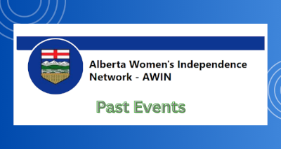 Events | Alberta Women's Independence Network - AWIN 