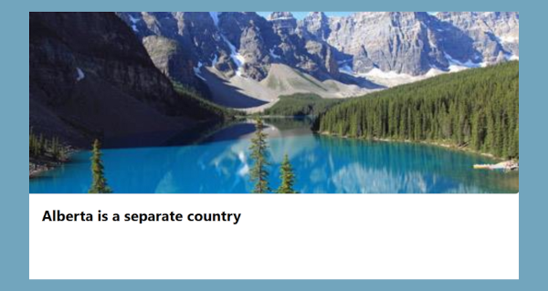 Group | Alberta is a separate country
