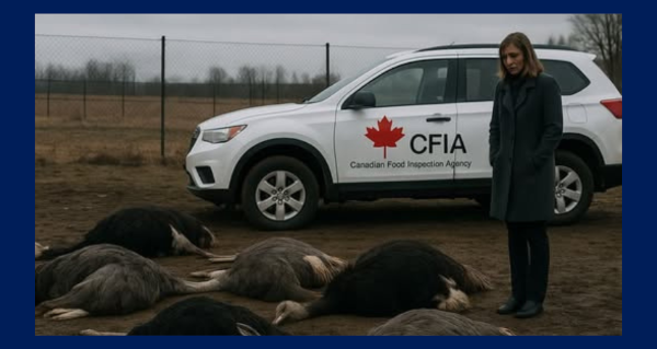 Post | A conflict between Ostrich ranchers, (The People) and the CFIA (The Government).  by Christopher Scott