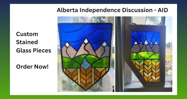 Shop | Custom Stain Glass Pieces | Alberta Independence Discussion - AID