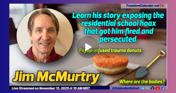 Live Stream Event | November 15 | FreedomCalendar.net TV #066: A Scarlet Lesson with Jim McMurtry  Recorded by the FreedomCalendar.net