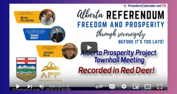 Watch | Event Recording | Alberta Prosperity Project Townhall in Red Deer
