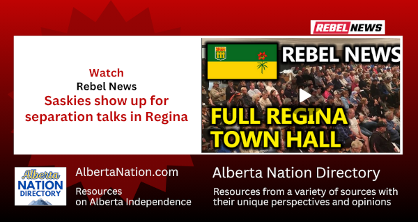 Watch | Rebel News | Saskies show up for separation talks in Regina