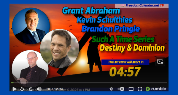 Watch |  Such a Time Series. Destiny & Dominion  Facilitated by LetsGoBrandon, Inc Recorded on October 4, 2025 by FreedomCalendar.net