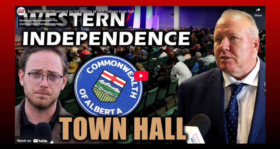 Watch | Sydney Fizzard | Rebel News | Sovereigntist movement on full display at UCP Calgary town hall