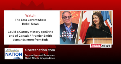 Watch | by the Ezra Levant Show | Rebel News | Could a Carney victory spell the end of Canada? Premier Smith demands more from feds