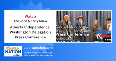 Watch | By The Chris & Kerry Show | 250326 Alberta Independence Washington Delegation Press Conference